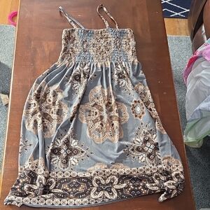 Stylish Kids Dress with Paisley Print